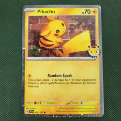 FART WHOLE SWIRL 🌀💫 NM Pikachu 051/162 30th Anniversary Stamped Pokemon Card - Image 3