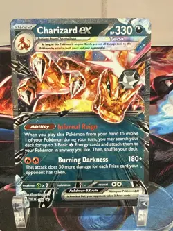 Charizard ex Holo #196 W Chameleon & Charmander SV Promo Cards Pokemon TCG - Image 2
