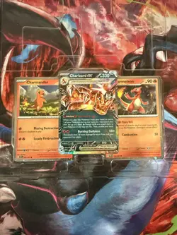 Charizard ex Holo #196 W Chameleon & Charmander SV Promo Cards Pokemon TCG - Image 3
