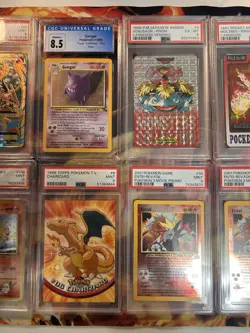Pokemon Graded Card Lot- Charizards, PSA 1 lugia, Banddass, Gengar, Vintage - Image 4