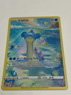 Pokemon TCG Lapras Crown Zenith: Galarian Gallery Ultra Rare Card GG05/GG70 NM - Image 2