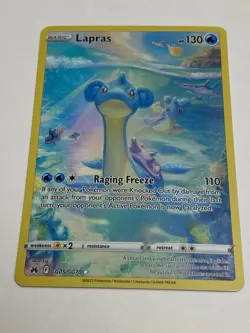 Pokemon TCG Lapras Crown Zenith: Galarian Gallery Ultra Rare Card GG05/GG70 NM - Image 4