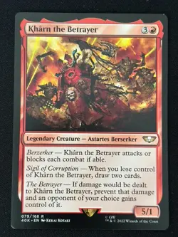 1x MTG Kharn the Betrayer - Universes Beyond: Warhammer 40,000 (40K) #79 - Magic - Image 1