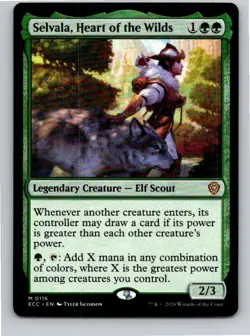 Magic the Gathering Selvala, Heart of the Wilds Lorwyn Eclipsed Commander MTG - Image 1
