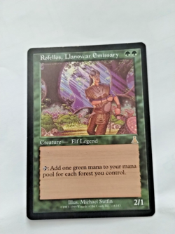 MTG Rofellos, Llanowar Emissary Urza's Destiny Regular Rare -Some Edge Wear-Pics - Image 1