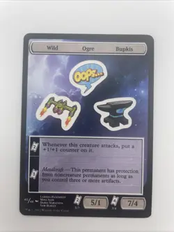 1xMTG Wild/Ogre/Bupkis-Unfinity Sticker Sheet - Image 1