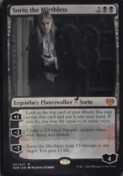 Sorin the Mirthless - Innistrad: Crimson Vow: #131, Magic: The Gathering Nm C252 - Image 1