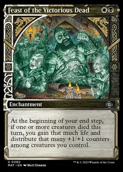 4x (80) Feast of the Victorious Dead - FOIL - SHOWCASE MTG March of the Machine: - Image 1
