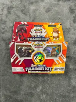 Pokemon Sun & Moon Trainer Kit Lycanroc & Alolan Raichu Starter 2-Player - Image 1