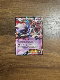 2015 Light Play Pokemon Mewtwo EX 62/162 XY BREAKthrough English - Image 1