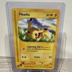 Pokemon Pikachu 124/165 Expedition Base Set Regular Basic 50 HP Pokemon TCG - Image 1