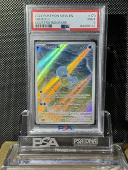 2023 POKEMON MEW EN-151 ILLUSTRATION RARE #170 SQUIRTLE PSA 9 - Image 1