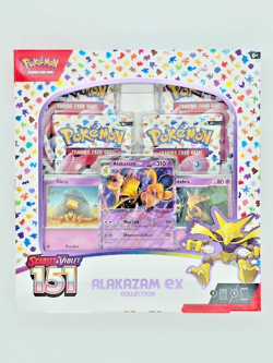Pokemon TCG Scarlet & Violet 151 Alakazam ex Collection Box - 4 Packs + Promo - Image 1