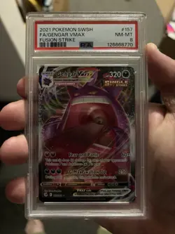 Gengar VMAX 157/264 Pokemon Swsh08: Fusion Strike Holo ENGLISH PSA 8 - Image 1