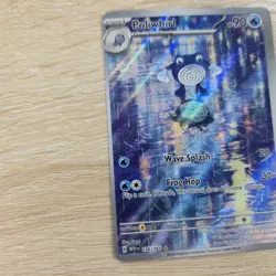 OFF CENTER MISCUT ERROR LP Poliwhirl 176/165 151 IR Full Art Pokemon Card - Image 2