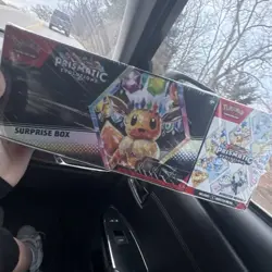 Pokemon Prismatic Evolutions Surprise Box Booster Bundle with Eevee - Image 2