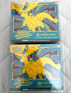 2x Ascended Heroes Pokemon Center ETBs Factory Sealed + ETB PROTECTOR CASES - Image 1