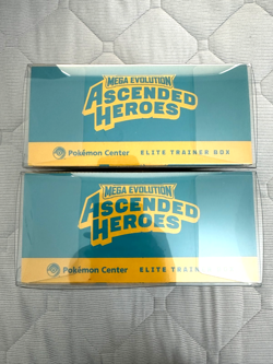 2x Ascended Heroes Pokemon Center ETBs Factory Sealed + ETB PROTECTOR CASES - Image 2