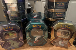 Lot of 18 Pokemon TCG Triple Whammy Slashing Legends Walgreens Tins New Sealed - Image 3