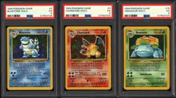Pokemon 1999 Blastoise Venusaur Charizard 4/102 Base Set Holo Trio Set PSA 5 - Image 1