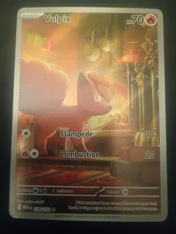 Pokemon TCG Vulpix Illustration Rare Mega Evolutions #138/132 NM/M Condition - Image 1