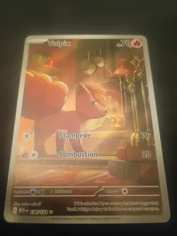 Pokemon TCG Vulpix Illustration Rare Mega Evolutions #138/132 NM/M Condition - Image 3