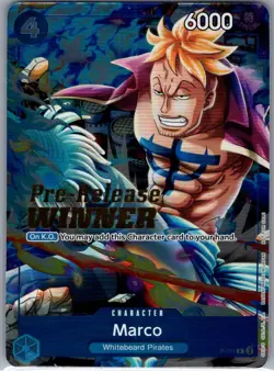 Marco (Two Legends Pre-Release Winner) P-071 English One Piece Promo - NM - Image 1