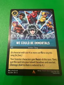 Disney Lorcana Azurite Sea - 162/204 - We Could Be Immortals - Rare Non Foil - Image 1
