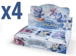 Factory Sealed Disney Lorcana: Winterspell Booster Box CASE 4 Boxes - Image 1