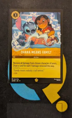 Ohana Means Family 32/204 Legendary Disney Lorcana Winterspell - Image 1