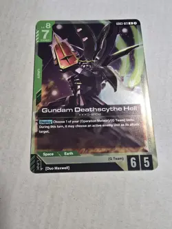GUNDAM CARD GAME GD03-021 GUNDAM DEATHSCYTHE HELL (R) FOIL CARD - STEEL REQUIEM - Image 1