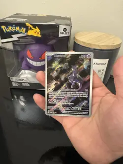 Pokemon 151 Mewtwo 052 Scarlet & Violet UPC Black Star Promo Card Holo - Image 4
