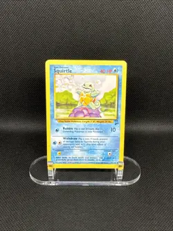 Pokemon Squirtle TCG Base Set 2 Unlimited Common Card 93/130 WOTC Played (DMG) - Image 1