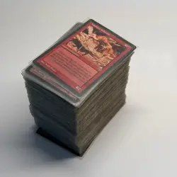 Magic The Gathering MTG 165 Card Lot Vintage 1995-1996 Collection w/ Sleeves - Image 1