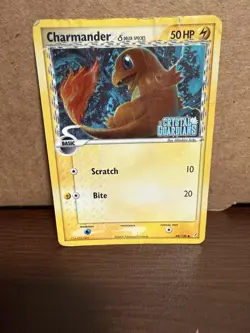 Charmander Reverse Holo Stamped Pokemon Card - Crystal Guardians 49/100 - HP - Image 1