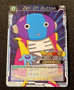 Zen-Oh Button JUDGE STAMP Foil Dragon Ball Super Card Game | NM - Image 1