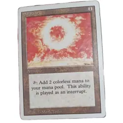 Sol Ring Magic the Gathering Revised Edition LP/MP Regular Card MTG TCG - Image 1