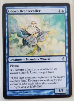 MTG Magic The Gathering- Oboro Breezecaller Saviors of Kamigawa Regular - Image 1