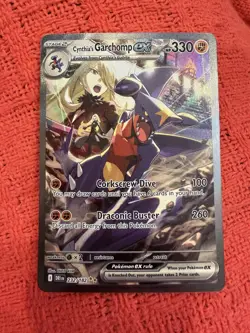 Cynthia’s Garchomp EX 232/182 SV10 Destined Rivals – Holo Pokemon Card - Image 1