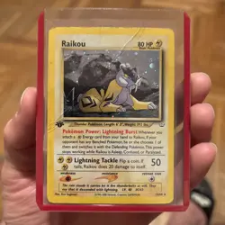 Pokemon TCG: Holo Rare Raikou 13/64 - 1st Edition - Neo Revelation Set - Image 1