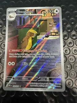 Pokemon: Gumshoos Illustration Rare IR Full Art Holo 153/132 Mega (Near Mint) - Image 1