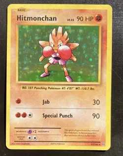 Hitmonchan 62/108 Pokemon Evolutions Holo Rare TCG LP - Image 1