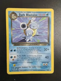 Pokemon TCG Dark Blastoise 20/82 Rare Non-Holo Card WOTC, Near Mint Condition - Image 1