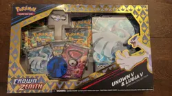 Pokemon Crown Zenith Lugia v & Unown v Special Collection Box Sealed Unopened - Image 1