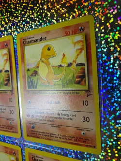 2000 Pokemon TCG Base Set 2 Regular Non-Holo 69/130 Charmander (x4) - Image 3