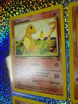 2000 Pokemon TCG Base Set 2 Regular Non-Holo 69/130 Charmander (x4) - Image 5