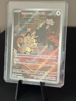 Pokemon Team Rocket's Meowth #203 - S&V Destined Rivals - 2025 NM - Image 1