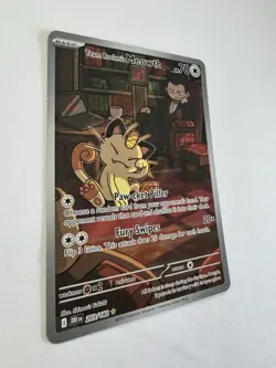 Pokemon Team Rocket's Meowth #203 - S&V Destined Rivals - 2025 NM - Image 3