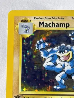 Pokemon Machamp 1st Edition Holo Base Set 8/102 Holo Rare 1999 WOTC - Image 2