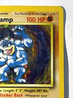 Pokemon Machamp 1st Edition Holo Base Set 8/102 Holo Rare 1999 WOTC - Image 3